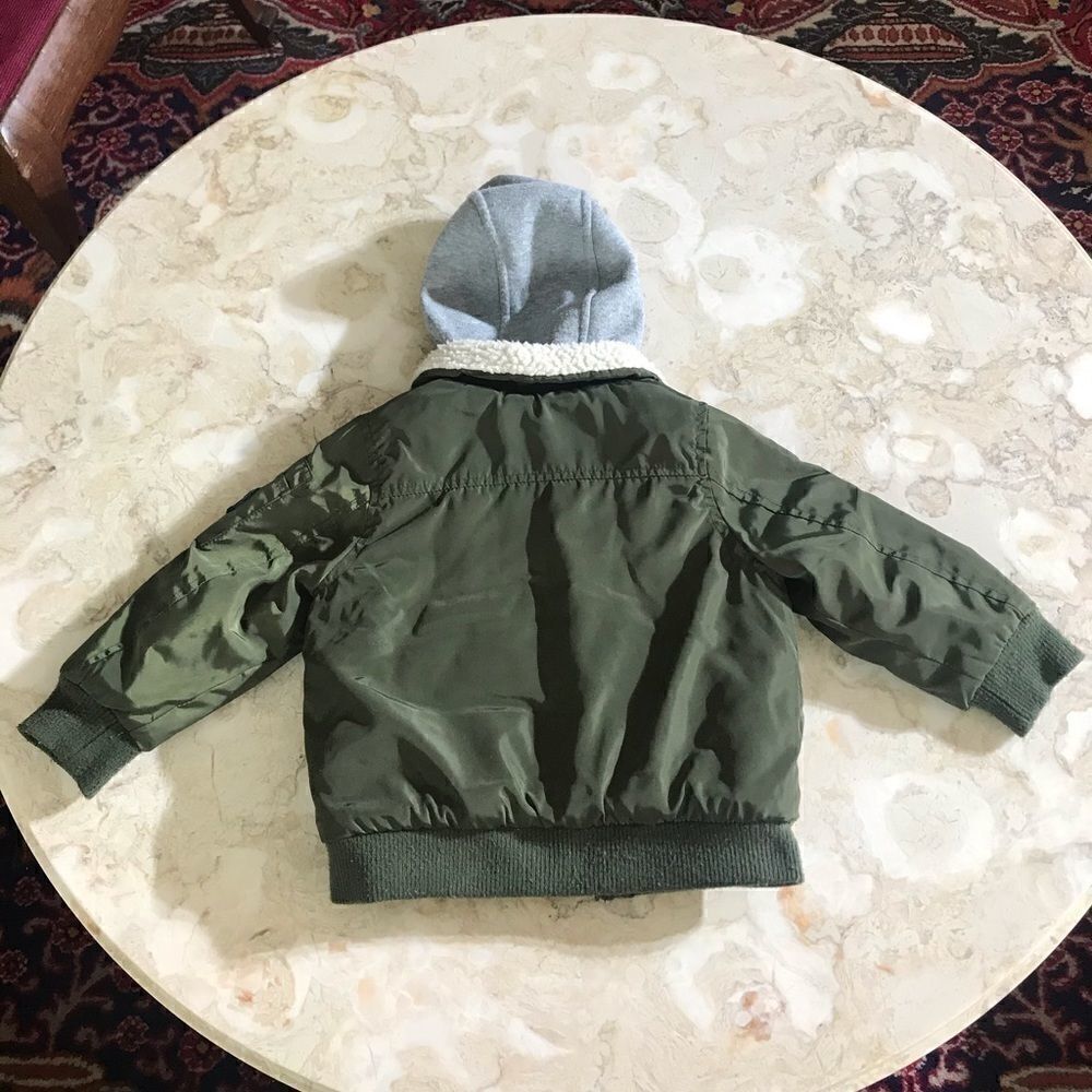 Ben Sherman Boys Khaki Fleece Lined Bomber Jacket - Picture 4 of 8